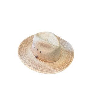Artisan Made In Mexico Woven Palm Leaf Straw Women’s Cowboy Hat Cover Up Hiking